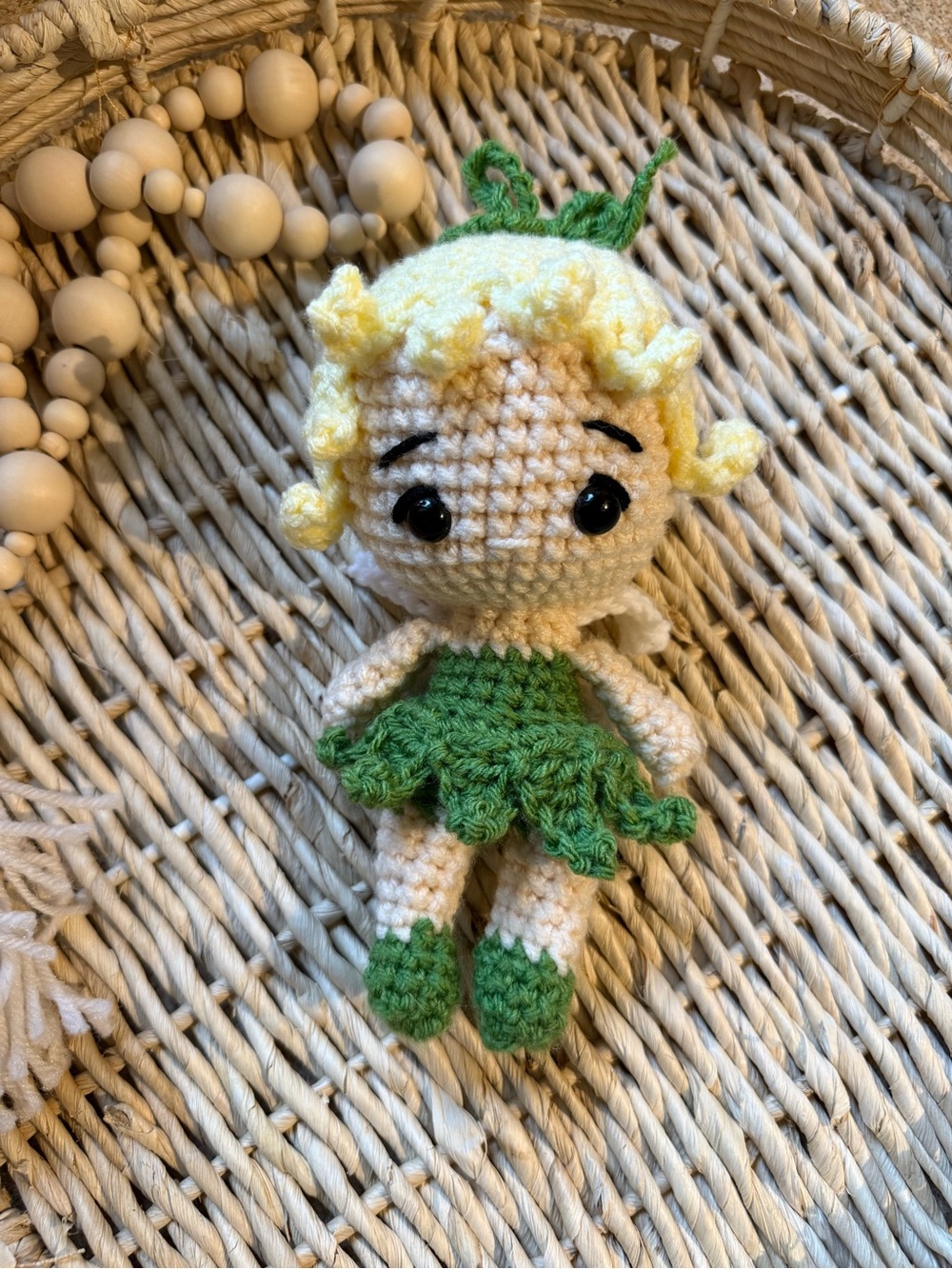 Handmade Tinkerbell Crochet Doll for Kids Accessories